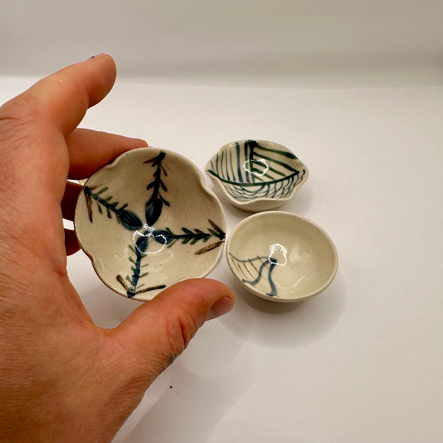 Quartet of small Decorated Bowls
