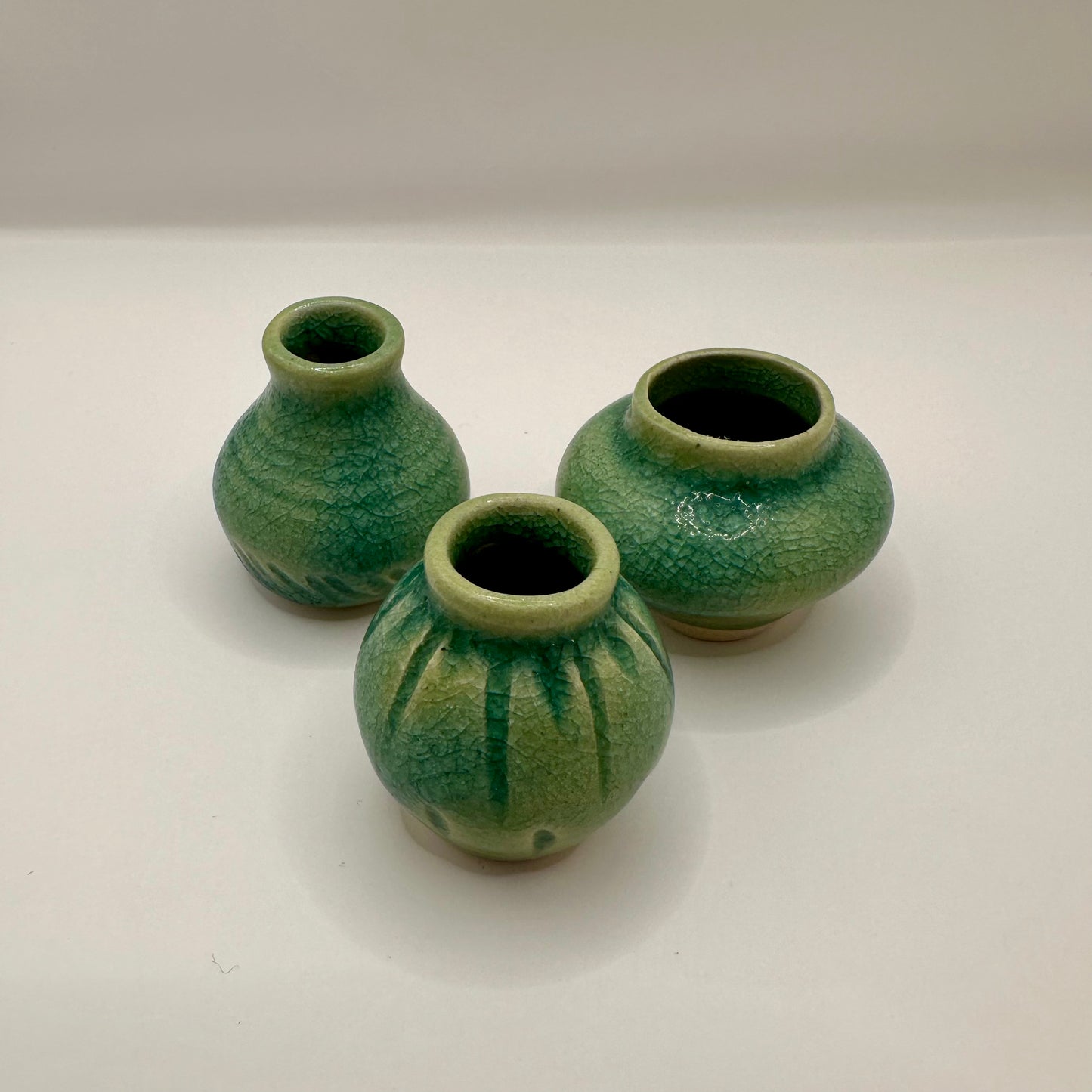 Miniature Green TRIO set
