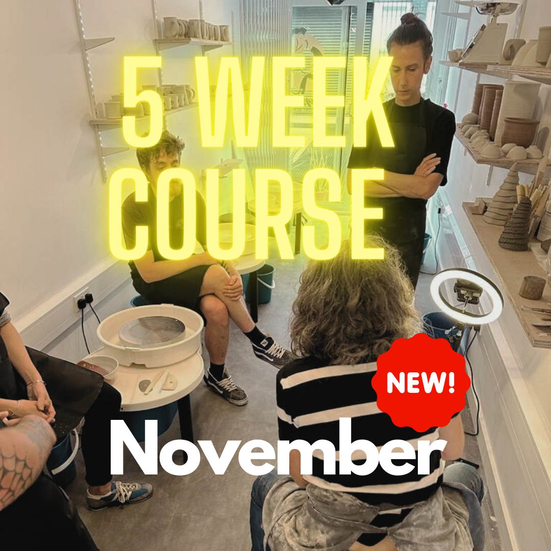 5 Week Throwing course from TUESDAY 7th NOVEMBER -5th DECEMBER 6/8.30 pm (every Tuesday)